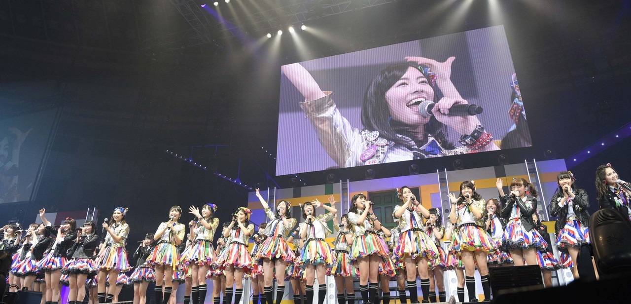 「みんな、泣くんじゃねえぞ。宮澤佐江卒業コンサート in 日本ガイシホール」１日目の公演の様子。(c)AKS
