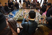 岩手・山田町のジオラマ展示の様子。(c)AKS