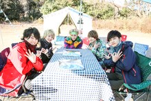 「DISH//と男子会キャンプ」収録の様子。（写真提供：Sony Music Records）