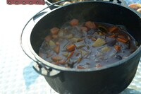 TAKUMIが作ったビーフシチュー。