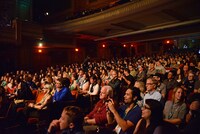 映画「We Are X」上映後の場内の様子。