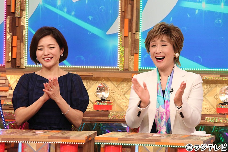 「痛快TVスカッとジャパン2時間SP」ゲストの三田寛子（左）と小林幸子（右）。