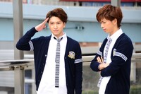 撮影に臨むコーイチとリョウガ。