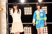 左より一ノ瀬みか（神宿）、あの（ゆるめるモ！）。