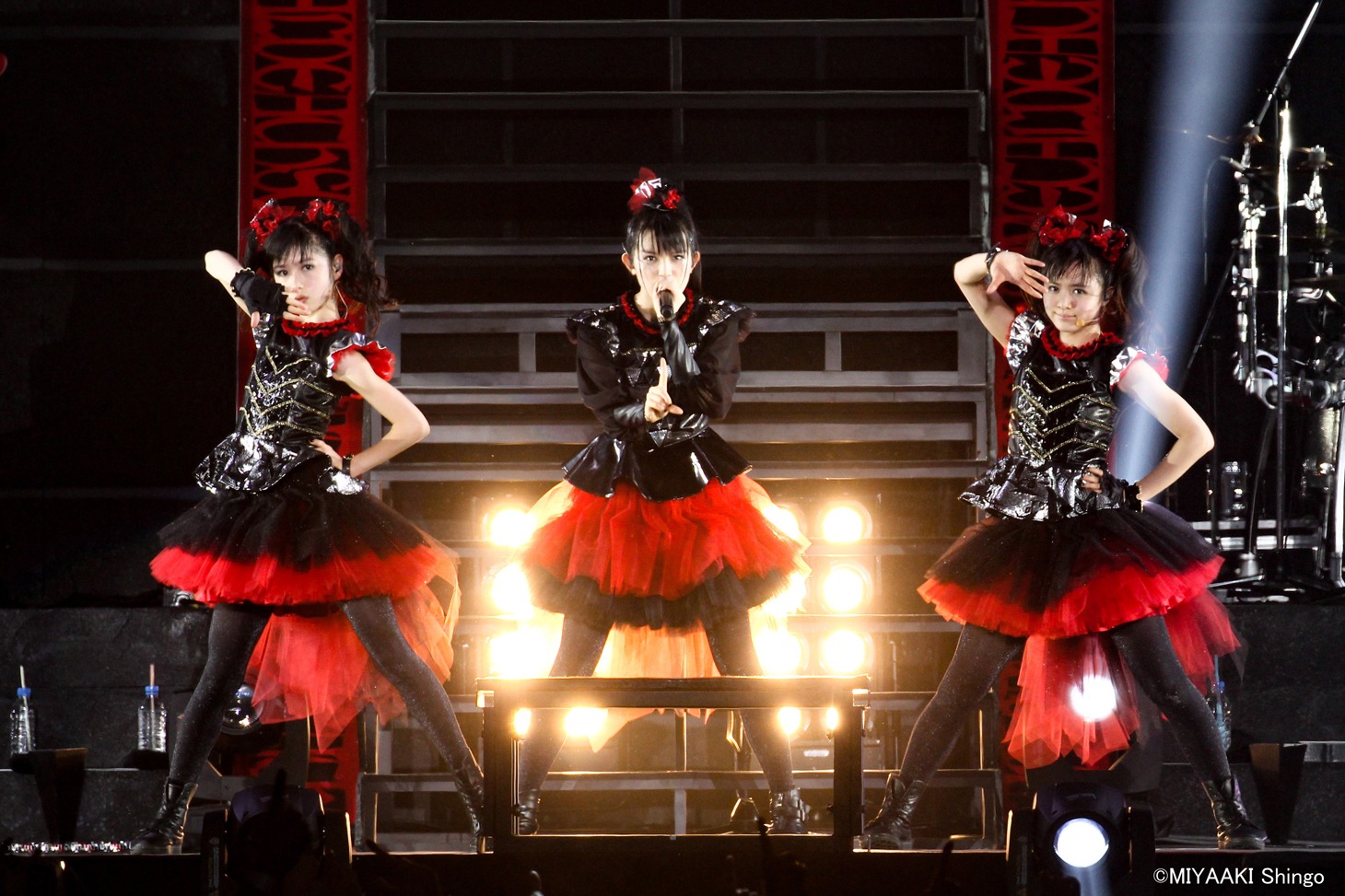 「BABYMETAL WORLD TOUR 2015 in JAPAN -THE FINAL CHAPTER OF TRILOGY-」の様子。