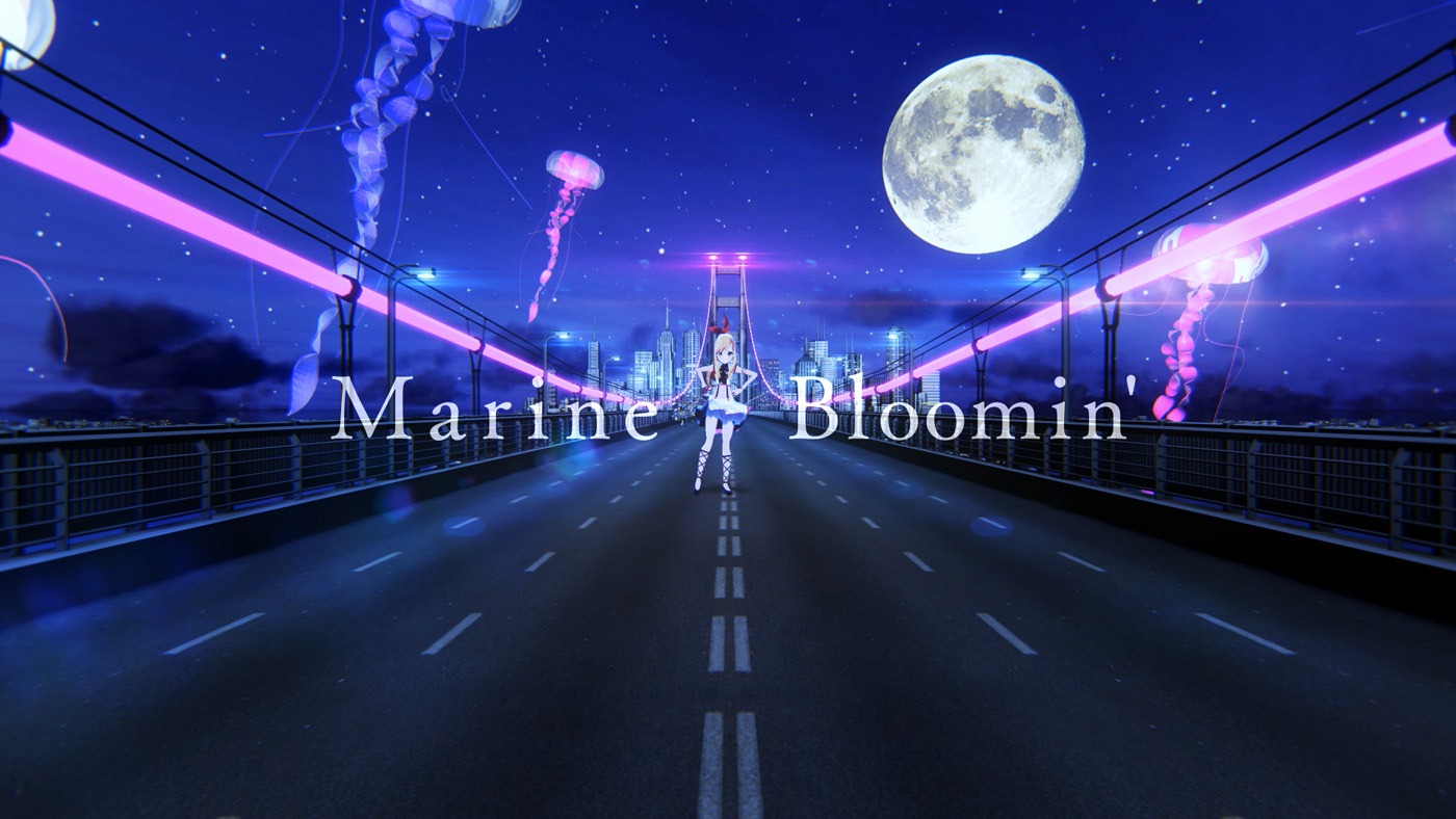 「Marine Bloomin'」ミュージックビデオのワンシーン。