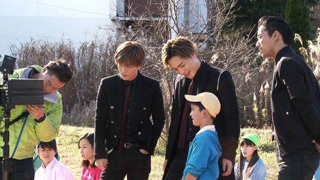 CM撮影中のワンシーン。