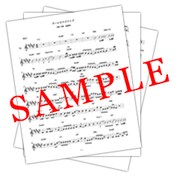 焚吐「ふたりの秒針」特典タブ譜のデザイン例。