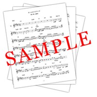 焚吐「ふたりの秒針」特典タブ譜のデザイン例。