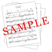 焚吐「ふたりの秒針」特典タブ譜のデザイン例。