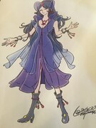 松本零士の衣装デザイン画。(c)Leiji Matsumoto