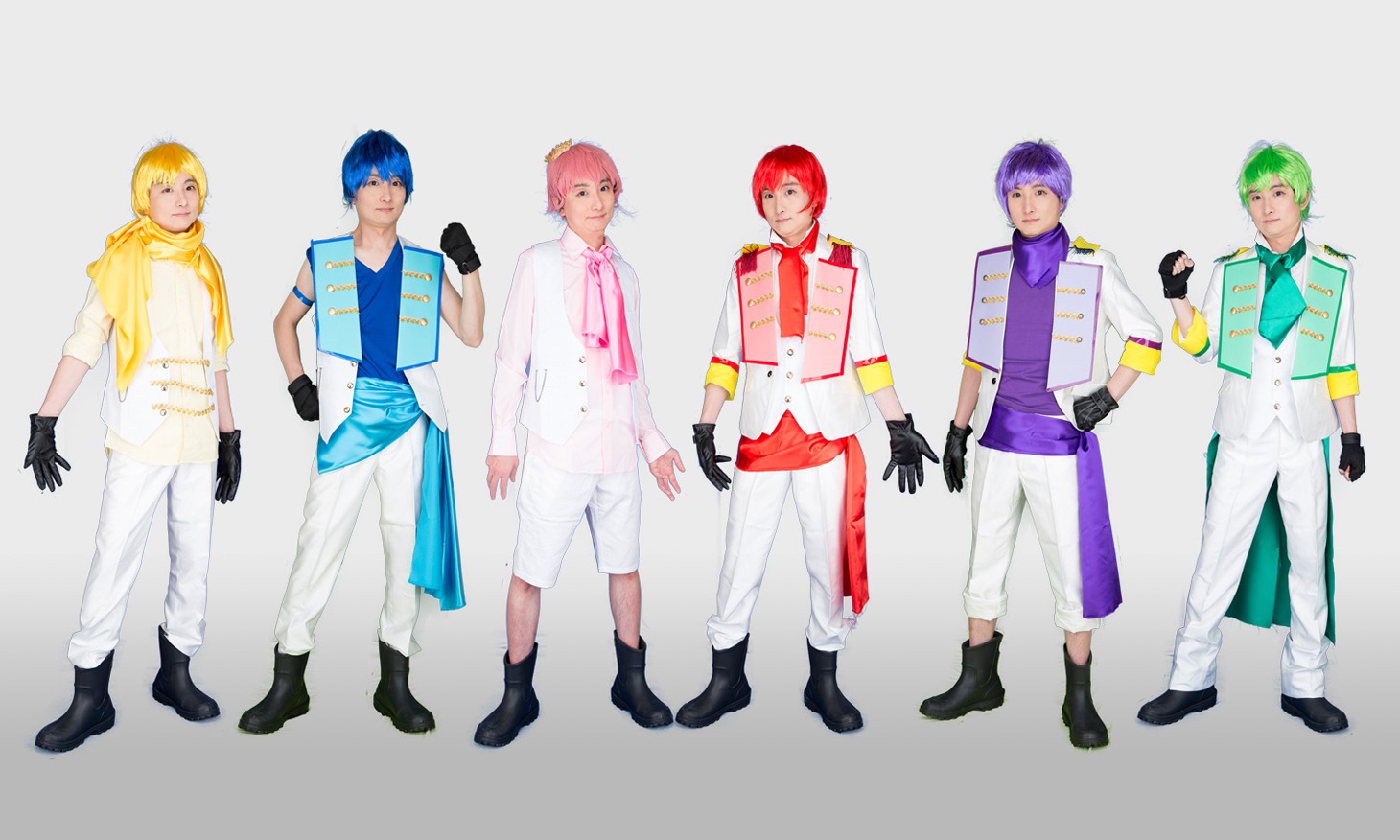 F6。左からファンタズ松、タジ松、カジ松、おざ松、ピチ松、スチャ松。