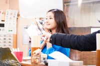 東京メトロCM「門前仲町 漁師の活気」篇の撮影風景。