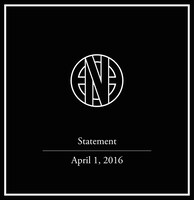 envyによる2016年4月1日付けのステートメントビジュアル。