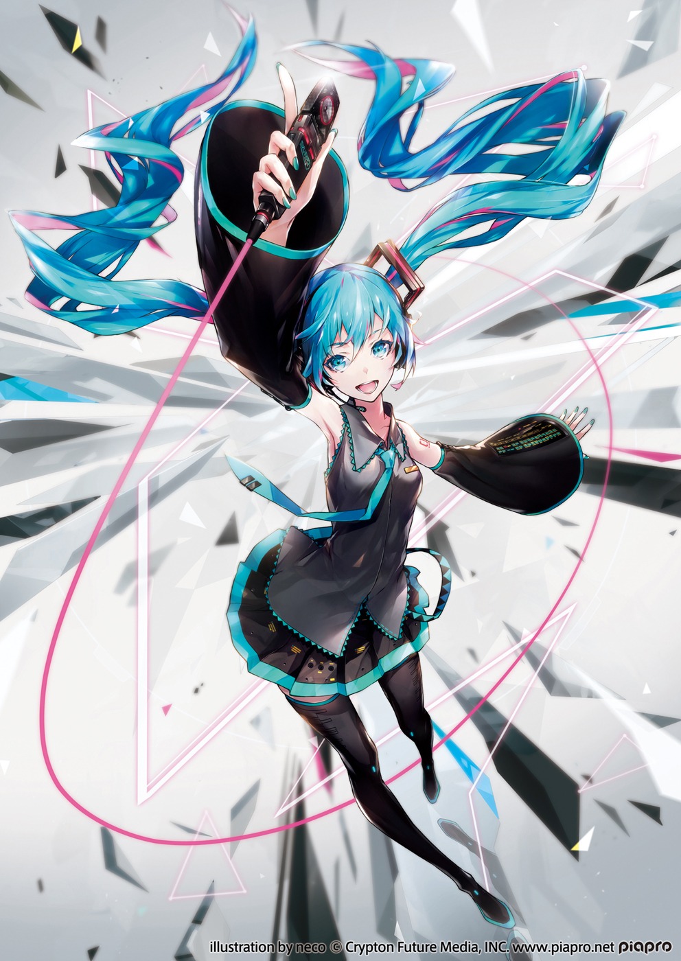 初音ミク illustration by neco (c) Crypton Future Media, INC.