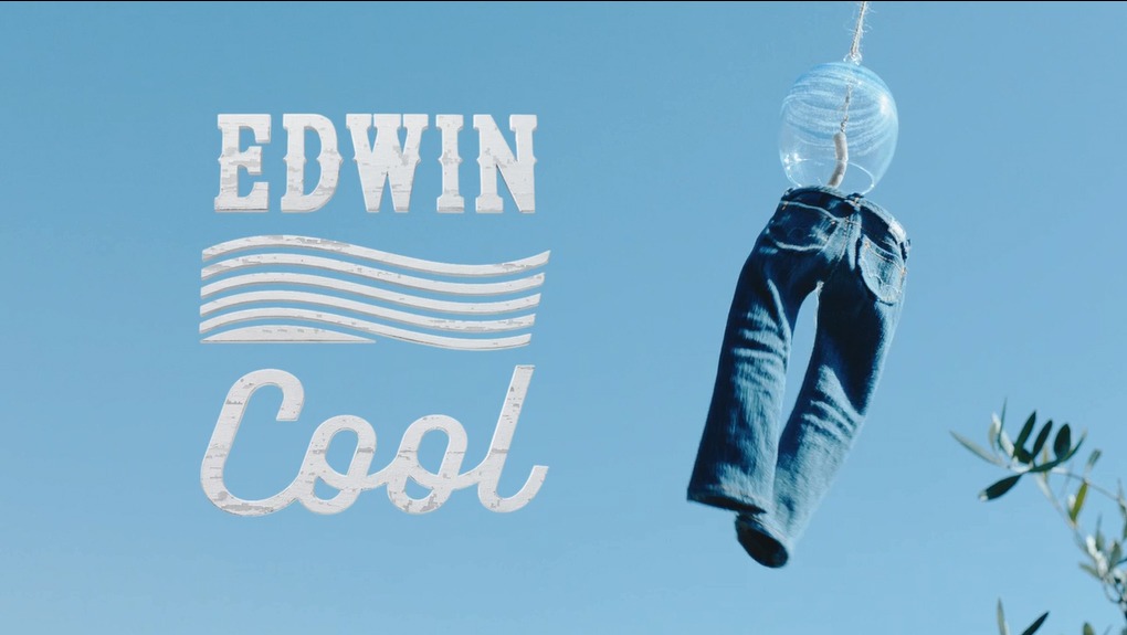 「エドウイン COOL」シリーズのCM「COOL店長」篇のワンシーン。