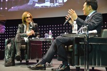 YOSHIKIと三木谷社長。