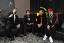 左からUZI、Zeebra、浅野忠信、中村獅童。 (c)テレビ朝日