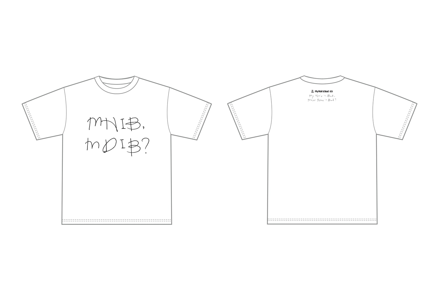 タワーレコード限定My Hair is Badメジャーデビュー記念Tシャツ（白）