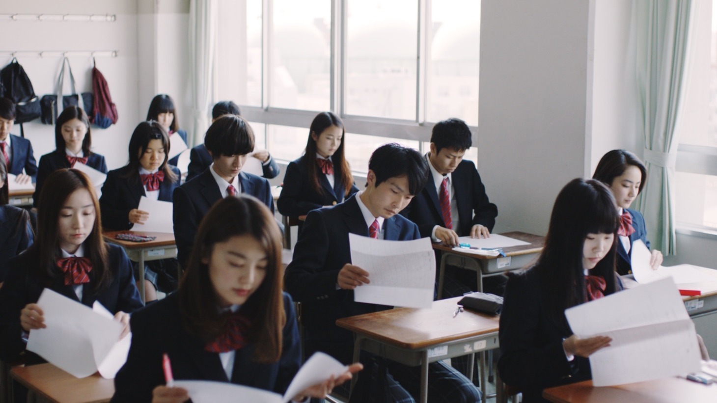 「進研ゼミプラス」CMのワンシーン。