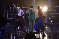 ライブパートの収録の様子。