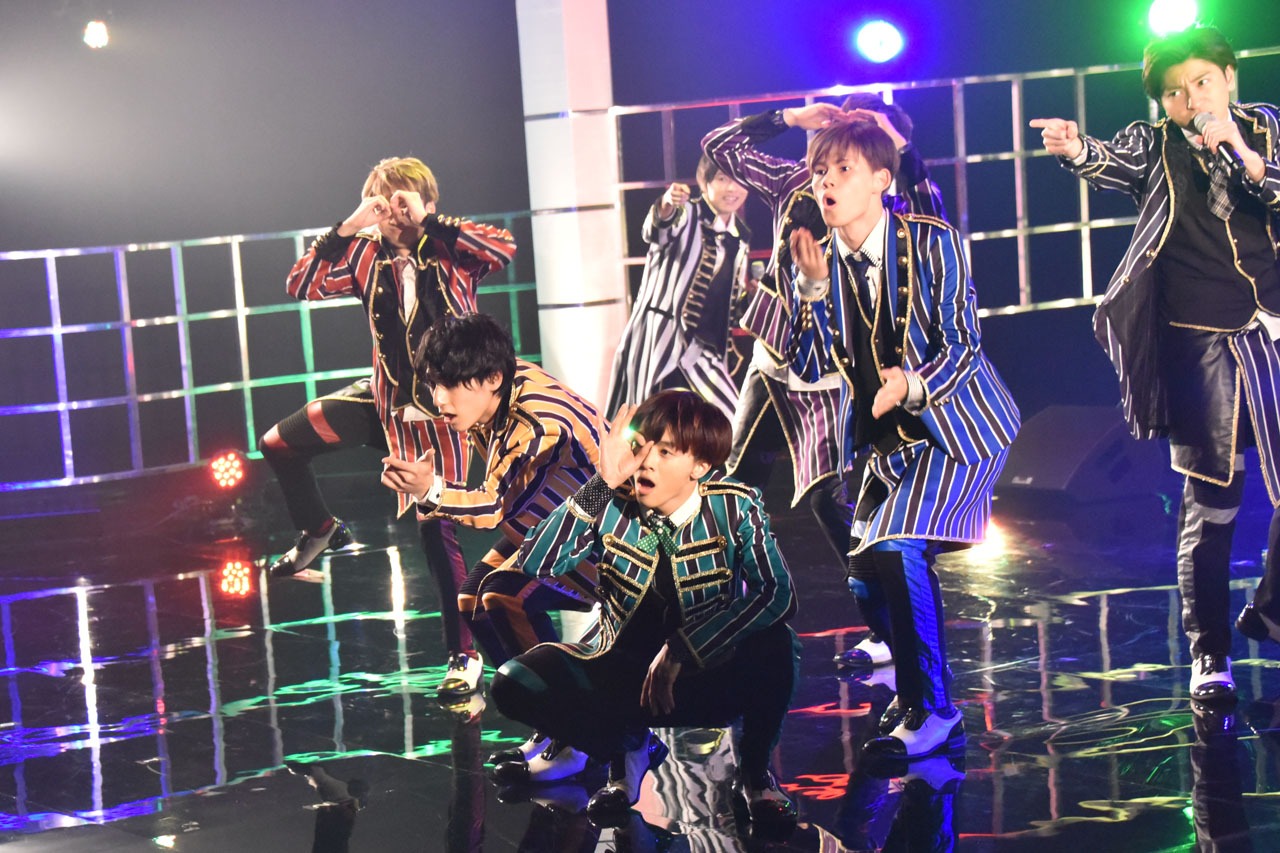 ライブパートの収録の様子。