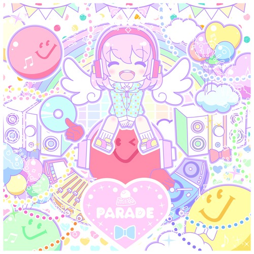 DJ和「J-アニソン神曲祭り -パレード- ［DJ和in No.1胸熱MIX］」Wonder GOO購入者特典のアナザージャケット。（イラスト：すあま）