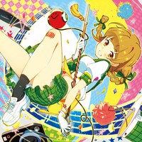 DJ和「J-アニソン神曲祭り -パレード- ［DJ和in No.1胸熱MIX］」タワーレコード購入者特典のアナザージャケット。（イラスト：zpolice）