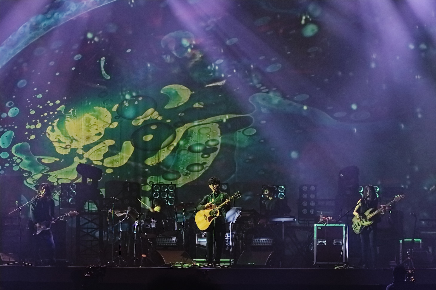 サカナクション「SAKANAQUARIUM2015-2016 "NF Records launch tour"」4月10日の千葉・幕張メッセ国際展示場9～11ホール公演の様子。（撮影：山本マオ）