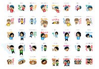 PANの公式LINEスタンプ一覧。