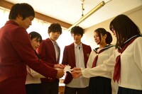 「コープスパーティー Book of Shadows」撮影の様子。