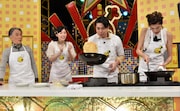 左から堺正章、松井珠理奈、吉村崇、森星。 (c)TBS