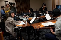 「音楽ガハハ」初回収録の様子。