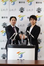 高橋大横手市長と高橋優。