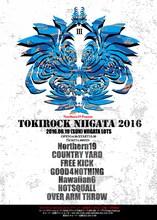「Northern19 presents TOKI ROCK NIIGATA 2016」フライヤー