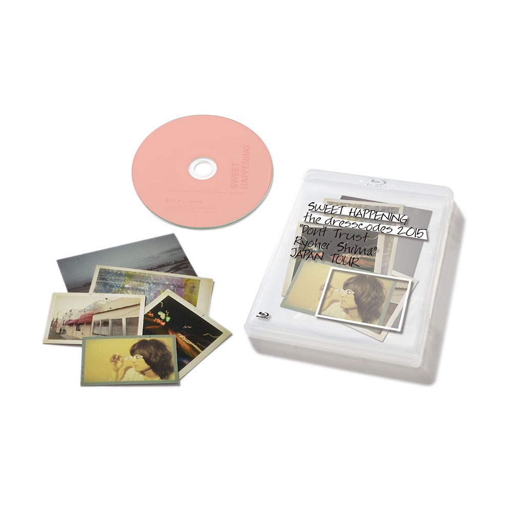 ドレスコーズ「SWEET HAPPENING ～the dresscodes 2015 "Don't Trust Ryohei Shima" JAPAN TOUR～」Blu-ray盤パッケージ見本