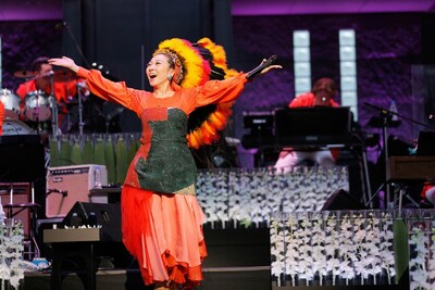 「MISIA星空のライヴIX PLEMIUM LIVE」の様子。（撮影：田中雅也）