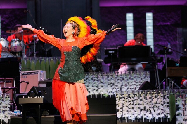 「MISIA星空のライヴIX PLEMIUM LIVE」の様子。（撮影：田中雅也）