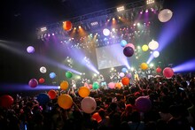 ゆるめるモ！「YOU ARE THE WORLD TOUR FINAL at Zepp DiverCity」の様子。