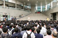 楠田亜衣奈「くっすんサポーター応援会 in ダイバーシティ」の様子。