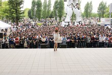 楠田亜衣奈「くっすんサポーター応援会 in ダイバーシティ」の様子。