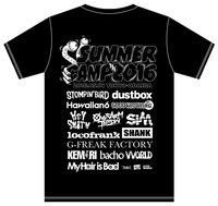 「SUMMER CAMP 2016」ROLLING CRADLEコラボTシャツ前面デザイン