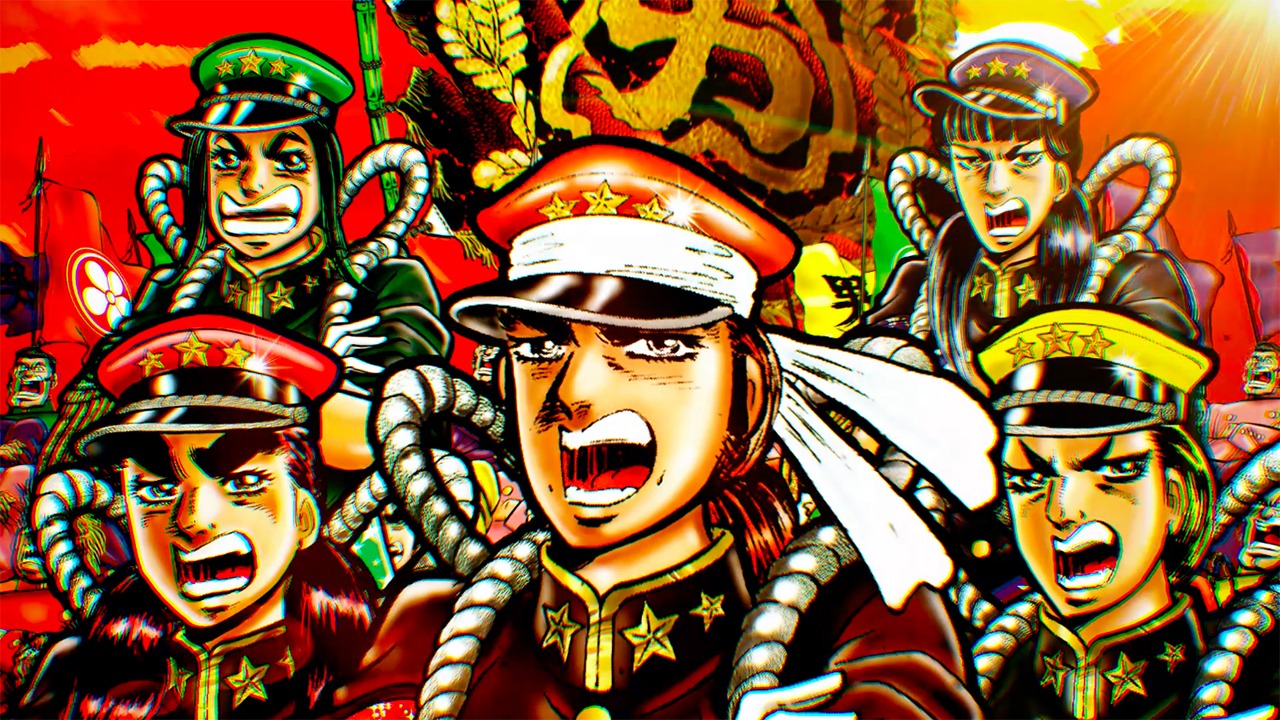 ももいろクローバーZ「ももクロ男祭り2015 in 太宰府」ジャケットアニメーションCMのワンシーン。(c)宮下あきら