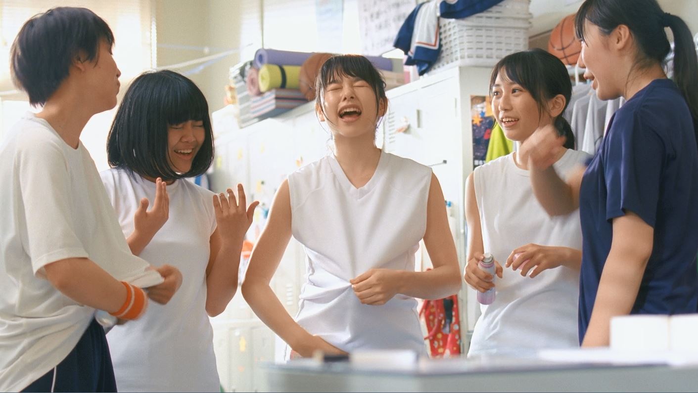 「8×4 ボディフレッシュ」バスケ部・友情編のワンシーン。