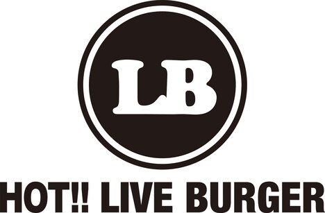 「HOT!! LIVE BURGER」ロゴ