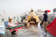 「aikoとスペシャのMay Dream屋上キャンプ」のワンシーン。（写真提供：スペースシャワーTV）