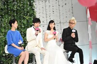 「『ゼクシィ』新CM＆新CMソング発表会」でのトークセッションの様子。