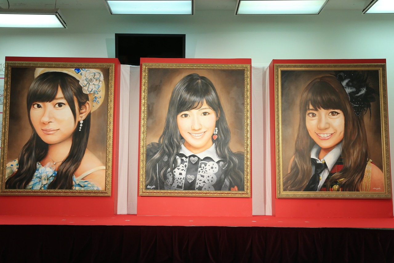 昨年実施された「AKB48 選抜総選挙ミュージアム」の様子。(c)AKS