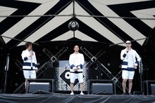 開会宣言をするRHYMESTER。（Photo by Yusuke Oishi)