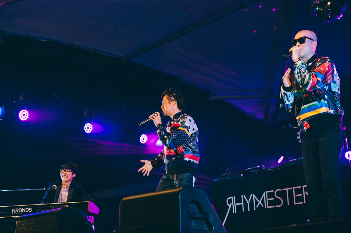 RHYMESTERとさかいゆう。（Photo by cherry chill will)